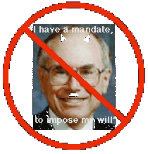 no mandate for the PM john howard image
