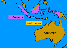 map of Where East Timor is