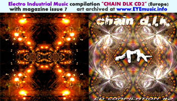 Chain DLK D.L.K. The Hell Key 1990s 2000s European Electro Industrial Dark Electronic Music Scene Magazine Issue 7 Compilation CD 2 Art Cover Jacket Artwork Italy Europe Editor Marc Urselli-Scharer Maurizio Pustianaz October 1999